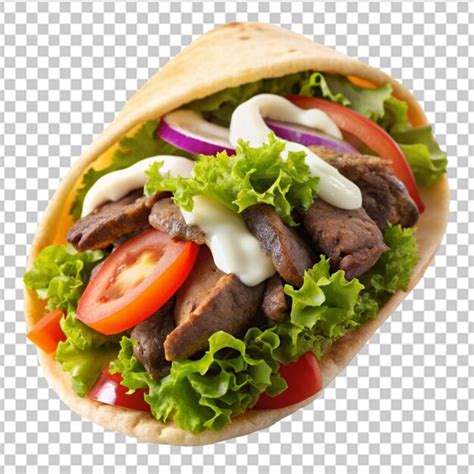 Halifax Donair Isolated On Transparent Background Premium Ai
