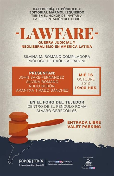 20191016 El Péndulo CDMX Lawfare Guerra Judicial Y Neoliberalismo En