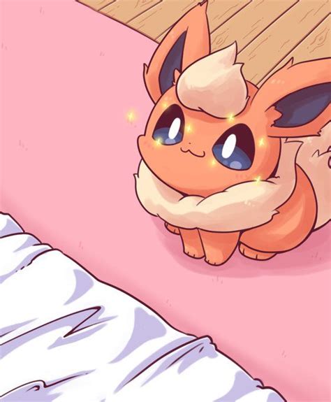 Extremely Cute Flareon | Imagenes de animales kawaii, Dibujos kawaii de animales, Flareon pokemon