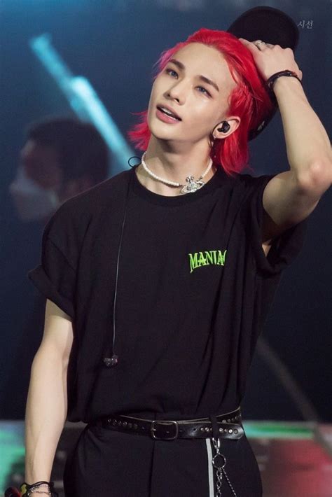 Hyunjin Red Hair On Tumblr