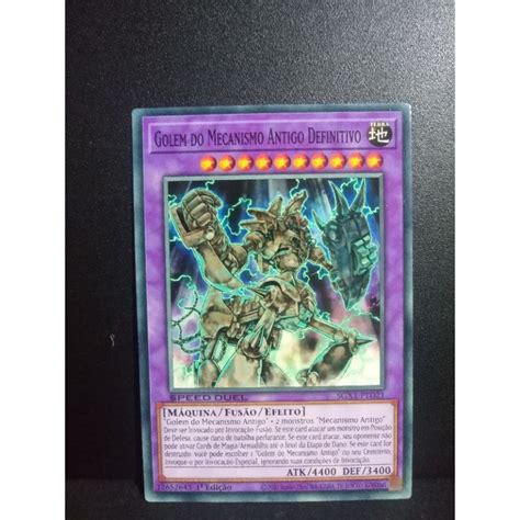 Yu Gi Oh Golem Do Mecanismo Antigo Definitivo Comum Shopee Brasil