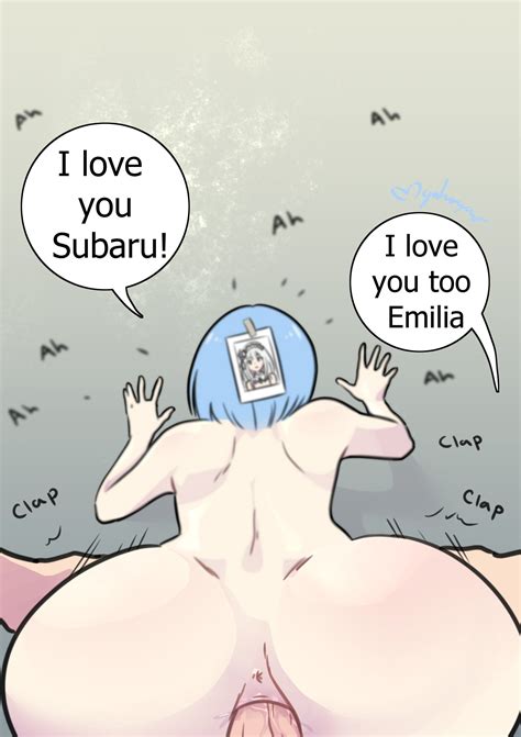 Rule 34 Big Ass Blue Hair Cuckold Cuckquean Emilia Re Zero From Behind Natsuki Subaru Re