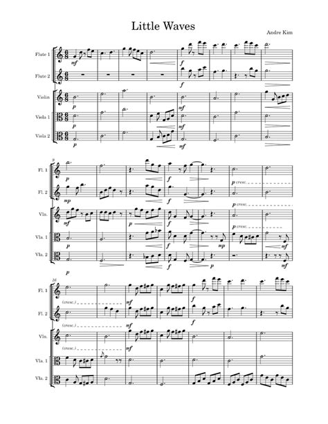 Esa Culminating C Maj Sheet Music For Flute Violin Viola Mixed Quintet