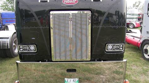 AMAZING Black 1996 Peterbilt 362 Cab Over Truck At Clifford Truck Show