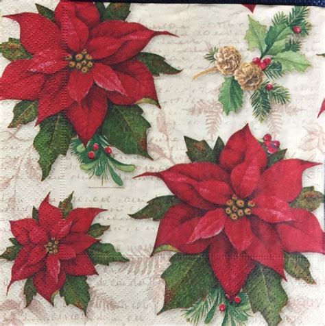 Decoupage Paper Napkins Christmas Santa Set Of Etsy Uk Decoupage