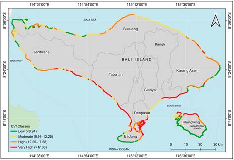 Remote Sensing Free Full Text Coastal Vulnerability Assessment Of Bali Province Indonesia