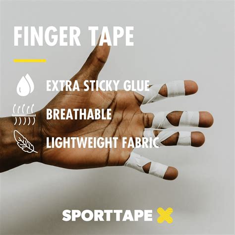 Buy 2 Rolls SPORTTAPE Finger Tape Zinc Oxide Tape White 1 25cm X