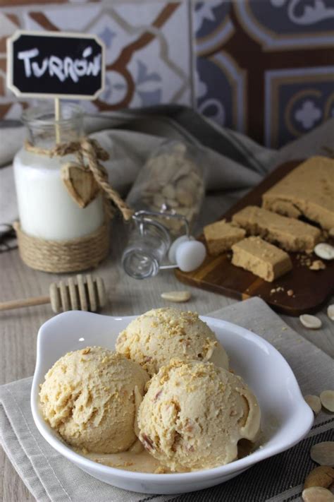 Helado De Turrón Casero Sin Lactosa Muuuy Cremoso Postres Fáciles Y