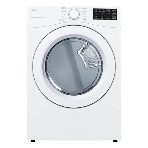 Lg 74 Cu Ft Vented Stackable Gas Dryer In White With Sensor Dry