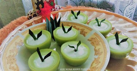 Resep Kue Nona Manis Pandan Santan Instan Enak Dan Mudah Cookpad