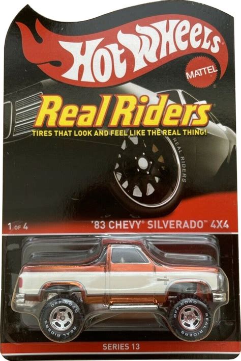 83 Chevy Silverado 4×4 Real Riders 20142015 Hot Wheels Red Line Club