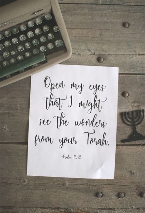 Open My Eyes Psalm 119 Printable Psalms Psalm 119 Torah
