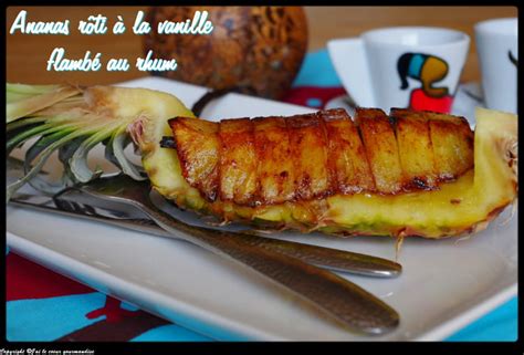 Recette Ananas R Ti La Vanille Flamb Au Rhum