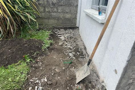 Patio With Rustic Slane Paving And Buff Granite Setts In Cabra Dublin