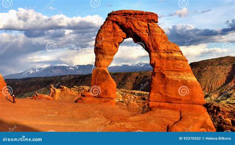 Red Rocks Arches National Park Utah Stock Photo Image Of View