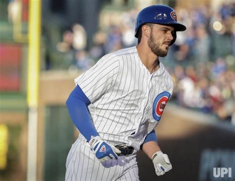 Chicago Cubs Kris Bryant Rounds The Bases After Hitting Two Run Home