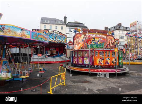 Promenade Fun Fair Bridlington East Yorkshire 2019 Hi Res Stock