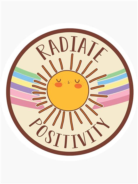 Radiate Positivity Sticker For Sale By TrendJunky Redbubble