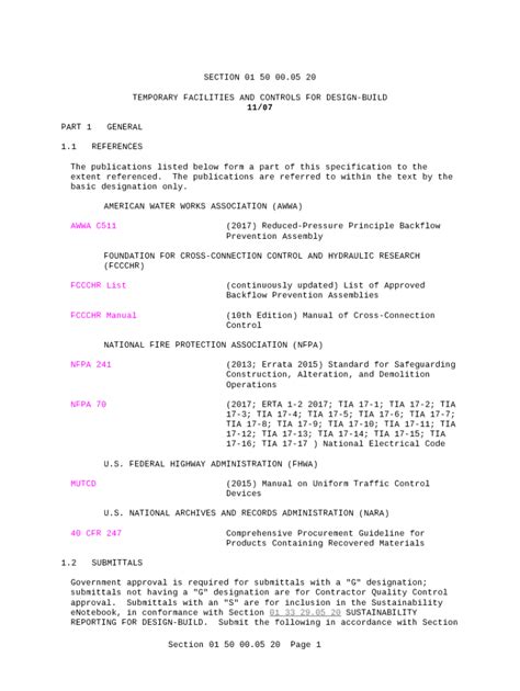 Standard Template WBDG Whole Building Design GuideUnified Facilities