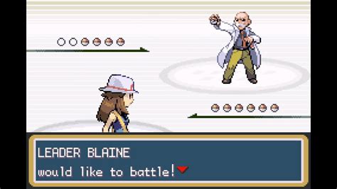 Cinnabar Island Gym Pokémon Firered Blaine No Healing Set Mode