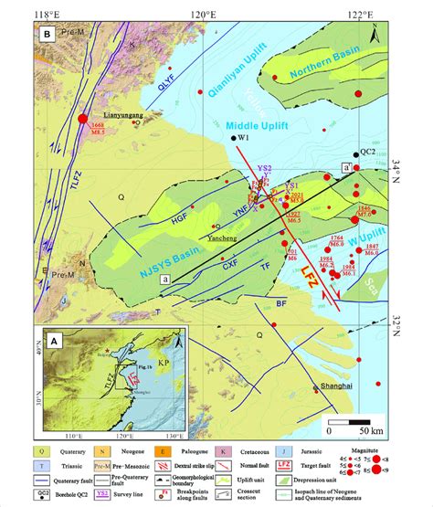 A Map Showing The Overall Tectonic Setting Around The Lfz Kp Korean