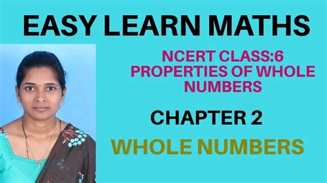 PROPERTIES OF WHOLE NUMBERS CHAPTER 2 NCERT CLASS 6 YouTube