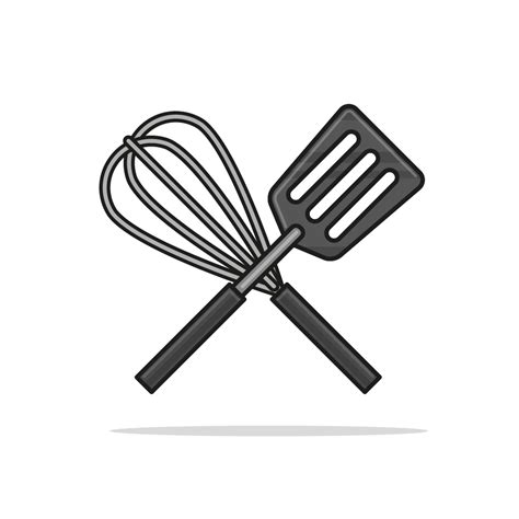 Spatula Whisk Royalty Free Stock SVG Vector and Clip Art