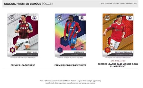 Panini Mosaic Premier League Epl Soccer Mega Box Reactive