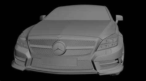 Mercedes Benz Cls Brabus 2012 3d Model 99 3ds Fbx Obj Max Free3d