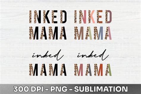 Inked Mama Half Leopard Sublimation Png Graphic By Human Shadow