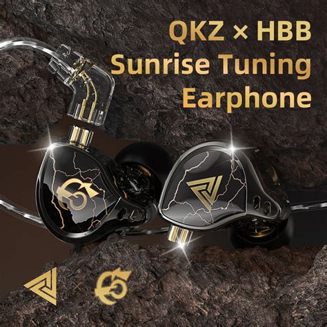 Qkz X Hbb Wired In Ear Hifi Iems Earphones Monitors 10mm Titanium