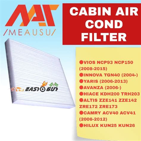 Cabin Air Cond Filter Toyota Vios Ncp Ncp Nsp Camry Acv Hilux