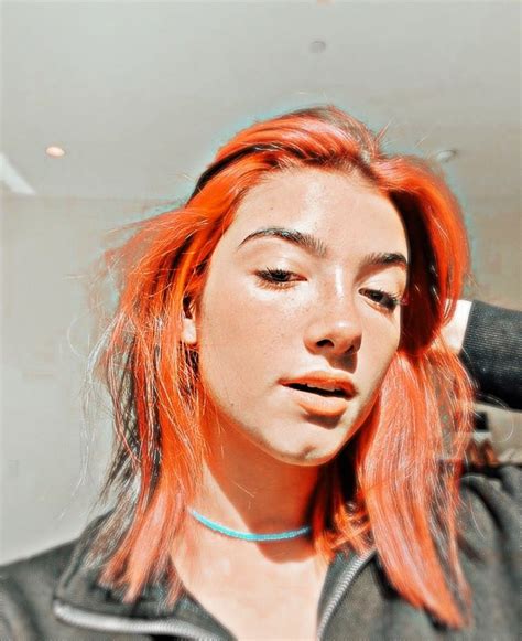 Aesthetic Filter Aesthetic Girl Pink Hair Red Hair Charlie Video Charlie Damelio Famous