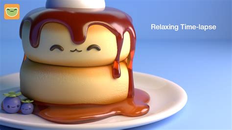 Relaxing 3D Time lapse Soufflé Pancakes Nomad Sculpt YouTube