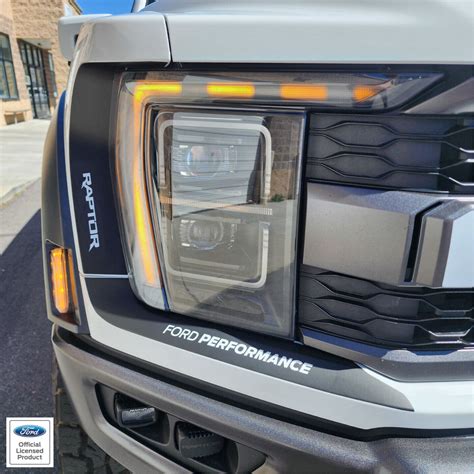 2021 2023 Ford Raptor F 150 Headlight Accent Vinyl Decals Fp Raptor F150 Ebay