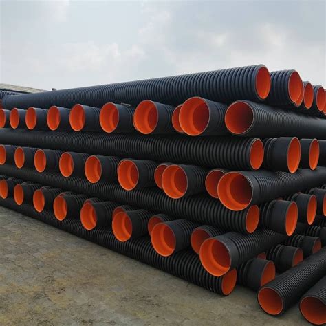 Berlia HDPE DWC Sewerage And Drainage Pipe 200 MM ID SN4 SN8 At 290