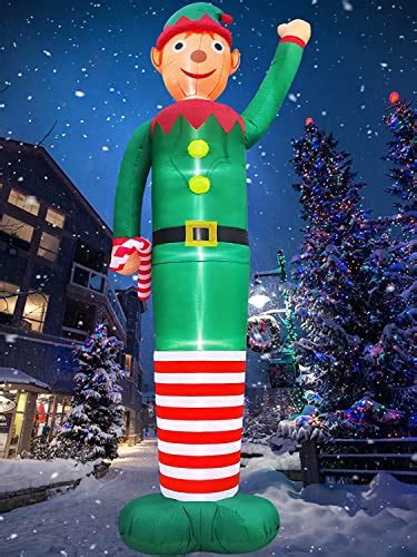 Turnmeon Foot Giant Christmas Inflatable Elf Christmas Decoration