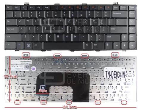 Teclado Ingles Us Dell Studio 14z 1440 1470 15z 1570 Negro Cuotas