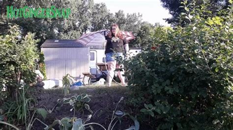 Ginger BBW Gets EXTRA Muddy Feet Gardening Hot Ginger Snap Clips4sale