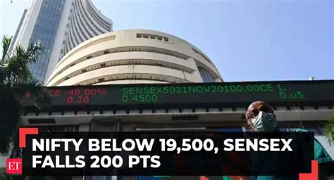 Sensex Loses 200 Points Nifty Below 19500 Titan Rises 3 The