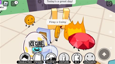 BFDI In Roblox Firey Kiss Coiny : r/countryballs_comics