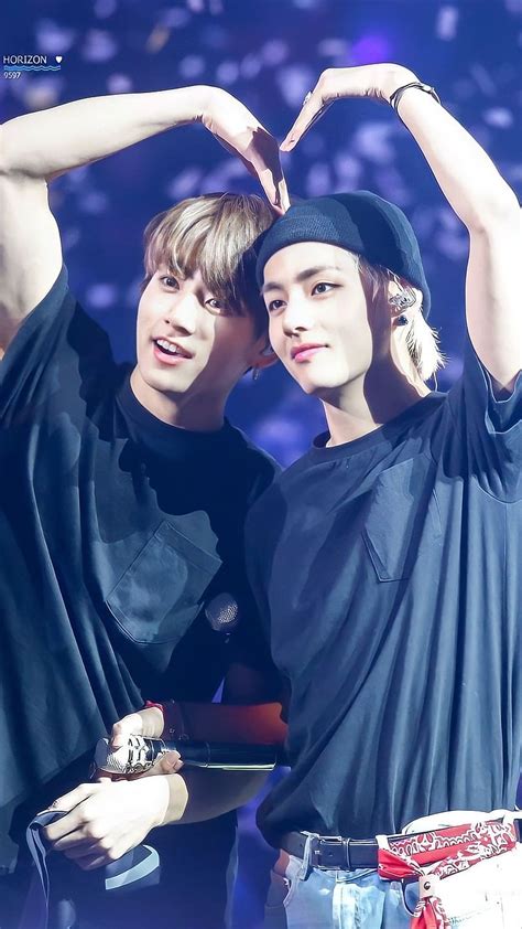 V And Jungkook Tae And Kook Bts Singer Korean Taekook HD Phone