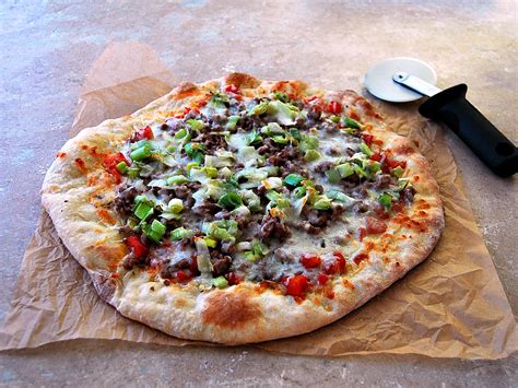 Pizza With Ground Lamb Leeks And Rosemary — The Redhead Baker