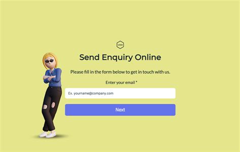 Customizable Contact Form Template Visme