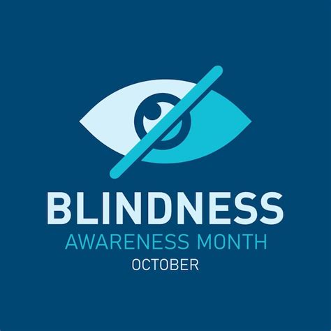 Premium Vector Blindness Awareness Month Is Observed Every Year In