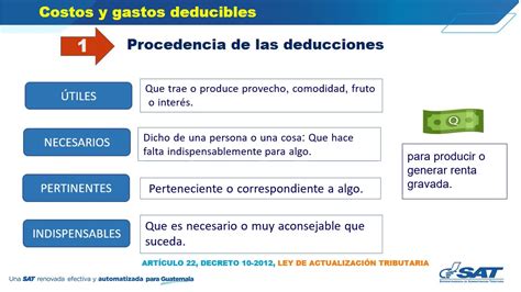 Curso Principales Costos Y Gastos Deducibles Isr Youtube