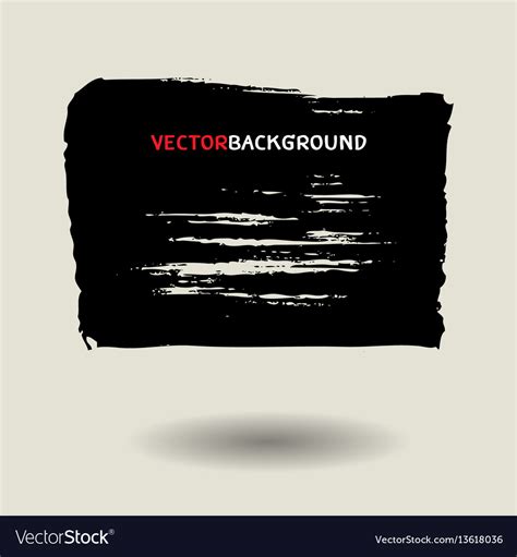 Black Brush Texture Background Set Royalty Free Vector Image