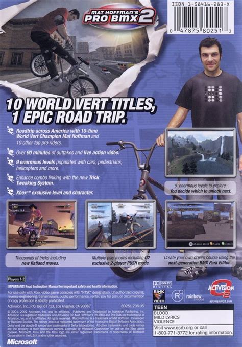 Mat Hoffman S Pro BMX 2 Cover Or Packaging Material MobyGames