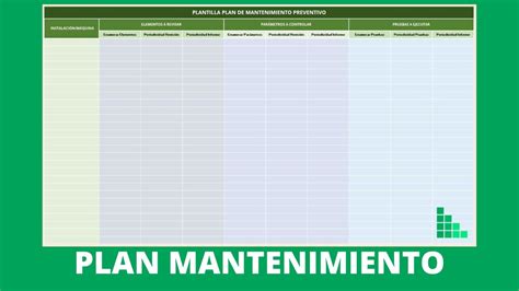 Cronograma Plan De Mantenimiento Preventivo Excel