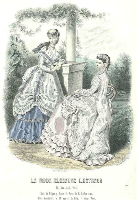 La Moda Elegante Ilustrada 1868 Moda Elegante Moda Elegante